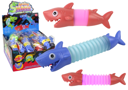 Tubo Pop Antisstress Luminoso Tubarão (1 unidade, sortido)