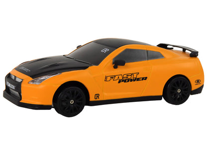 Carro Desportivo RC 1:24 Amarelo com Rodas Intercambiáveis