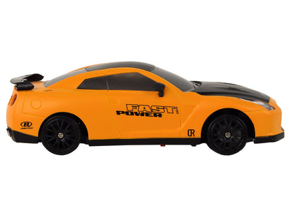 Carro Desportivo RC 1:24 Amarelo com Rodas Intercambiáveis