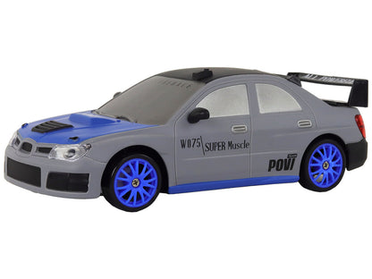 Carro Desportivo RC 1:24 Cinzento com Rodas Substituíveis