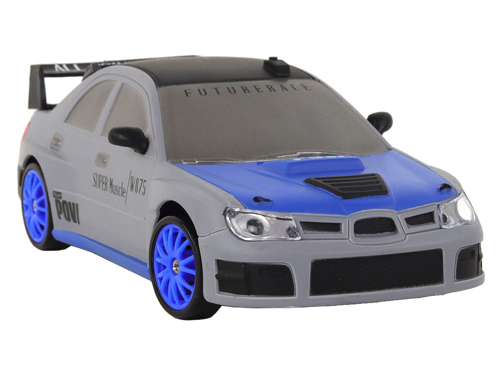 Carro Desportivo RC 1:24 Cinzento com Rodas Substituíveis