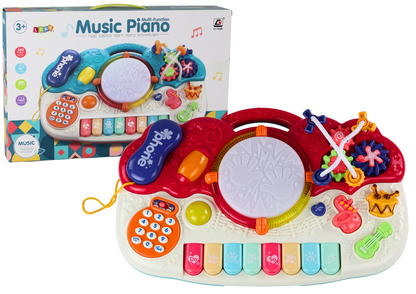 Órgão Piano Educativo com Tambor Sons e Luz