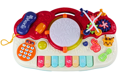 Órgão Piano Educativo com Tambor Sons e Luz