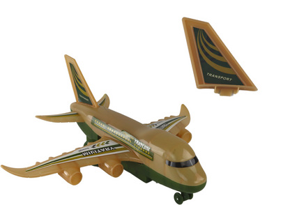 Avião Militar RC Camuflado com Luzes