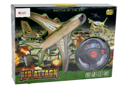 Avião Militar RC Camuflado com Luzes