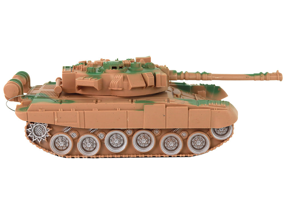 Tanque RC com Luzes e Som Cor Areia 1:18 27MHz