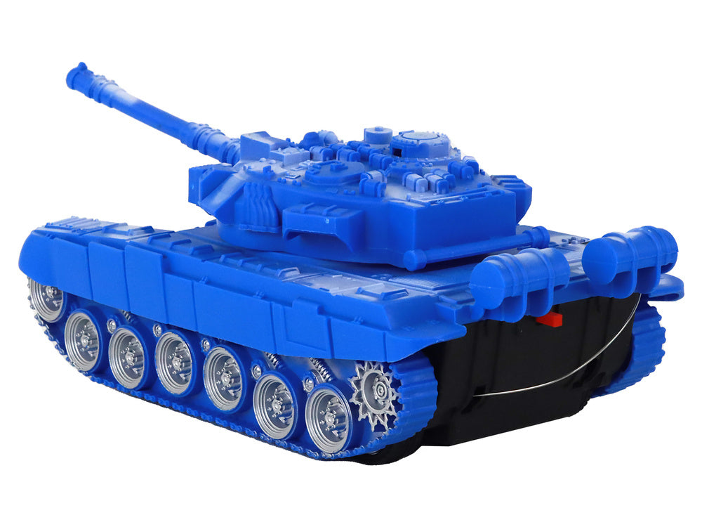 Tanque RC com Luzes e Som Azul 1:18 27MHz