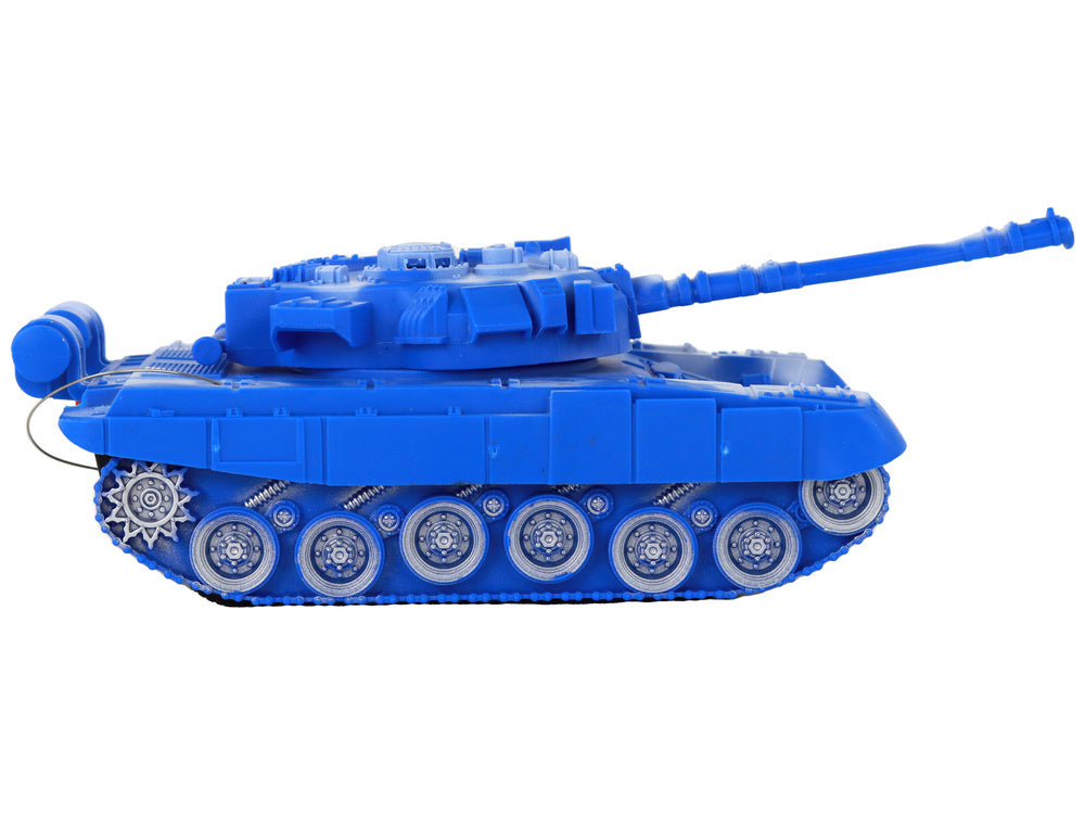Tanque RC com Luzes e Som Azul 1:18 27MHz