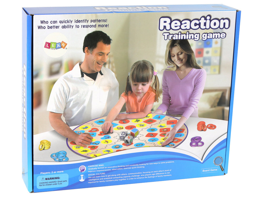 Jogo de lógica tabuleiro reflexos e perceção