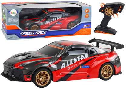 Carro desportivo RC grande 1:10 vermelho