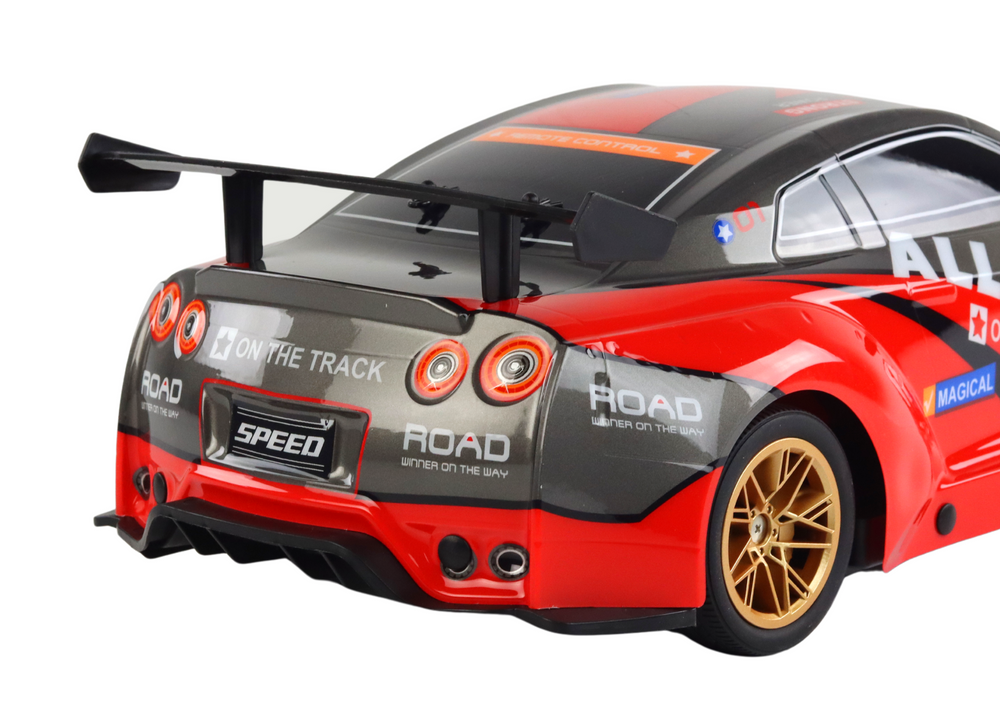 Carro desportivo RC grande 1:10 vermelho