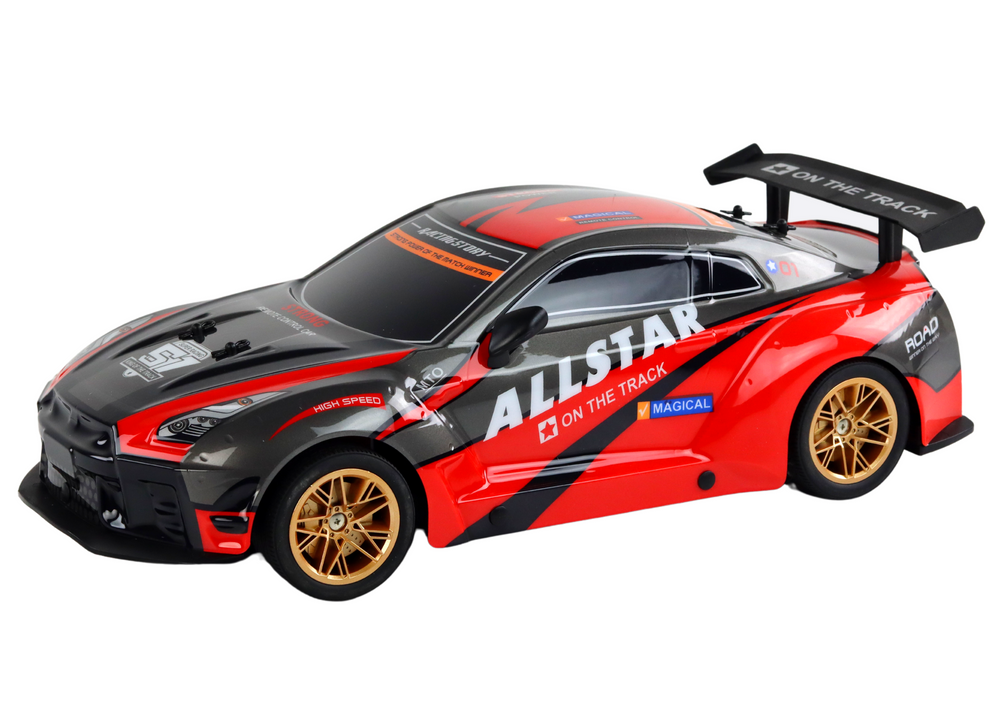 Carro desportivo RC grande 1:10 vermelho