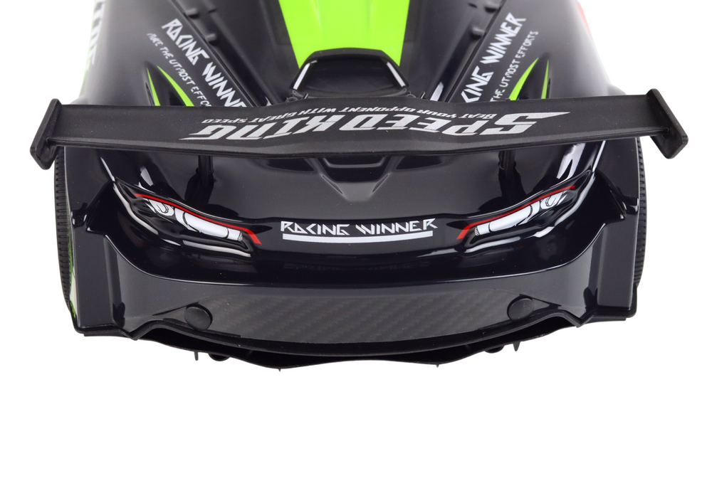 Carro desportivo RC grande 1:10 verde e preto