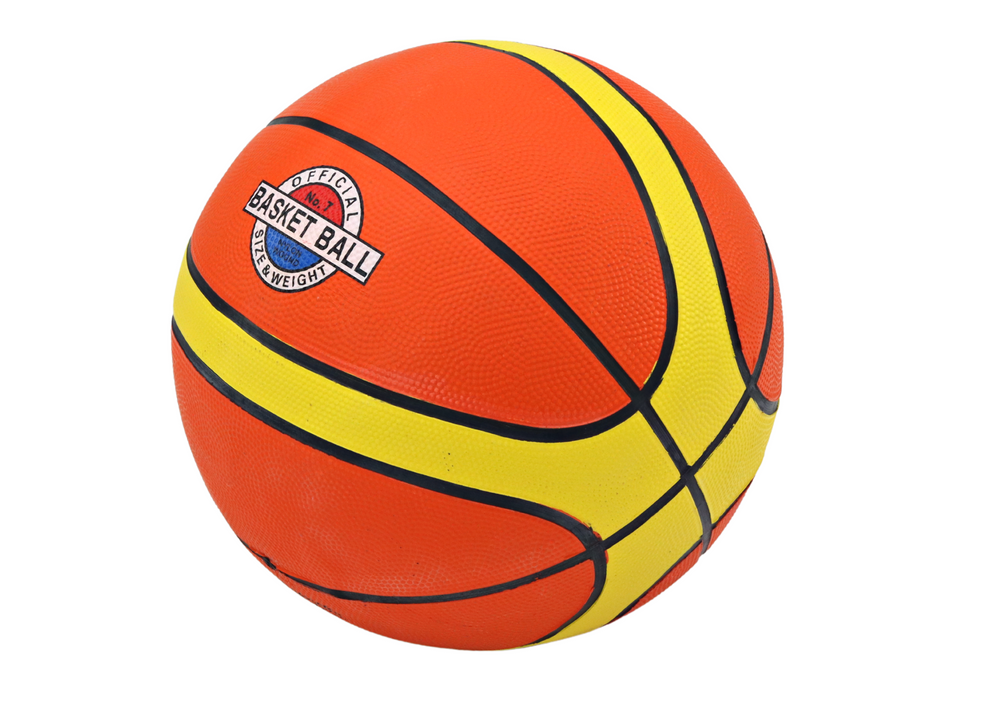 Bola de basquetebol tamanho 7 laranja e amarelo
