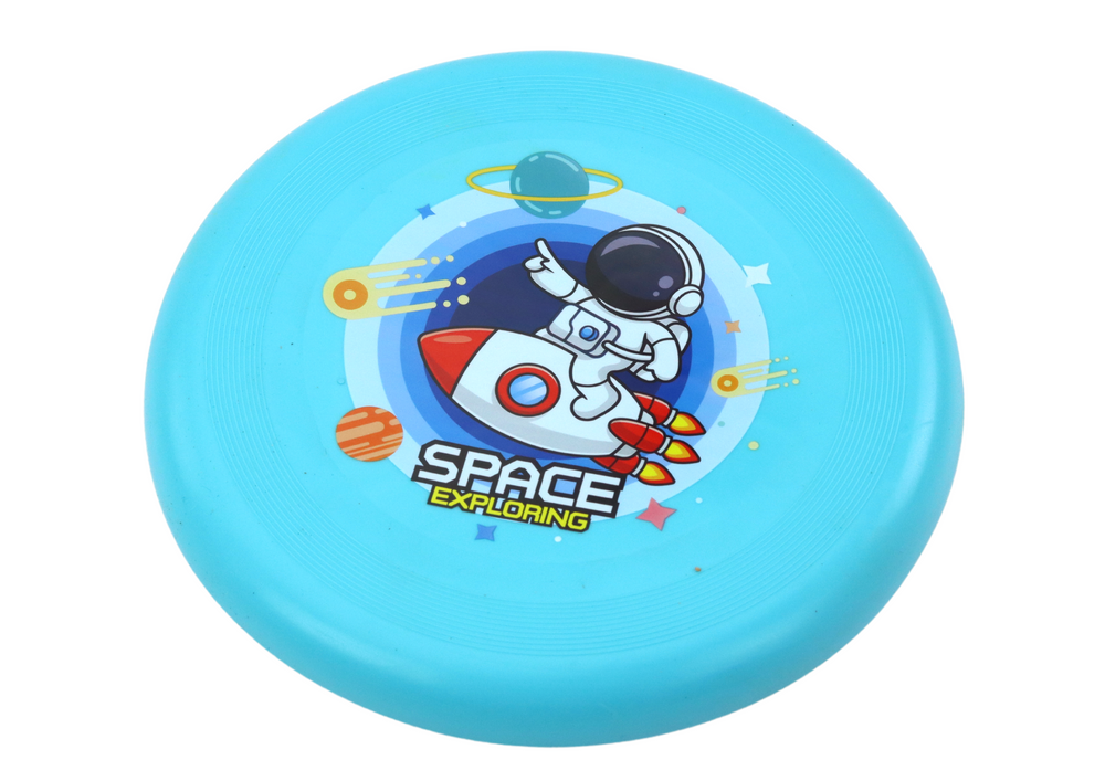 Frisbee disco voador astronauta azul 20 cm