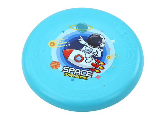 Frisbee disco voador astronauta azul 20 cm