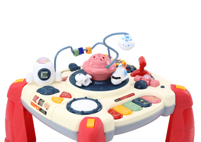 Mesa educativa interativa piano espaço vermelho