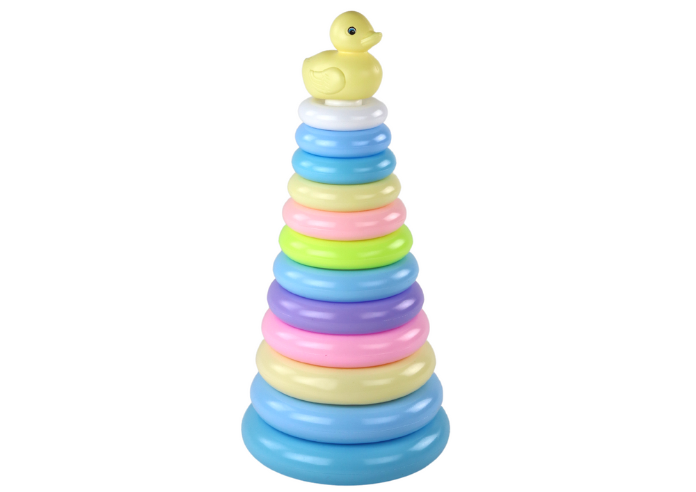 Pirâmide puzzle pato 12 anéis 39x17,5x17,5 cm
