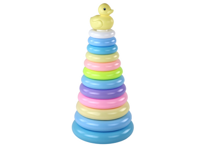 Pirâmide puzzle pato 12 anéis 39x17,5x17,5 cm