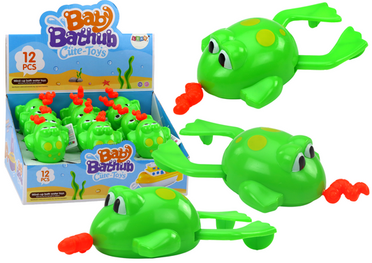 Brinquedo de banho sapo flutuante de corda verde (1 unidade, sortido)
