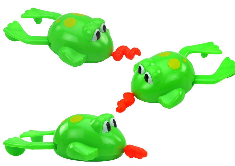 Brinquedo de banho sapo flutuante de corda verde (1 unidade, sortido)
