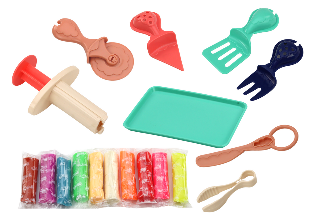 Conjunto plasticina DIY unicórnio com acessórios