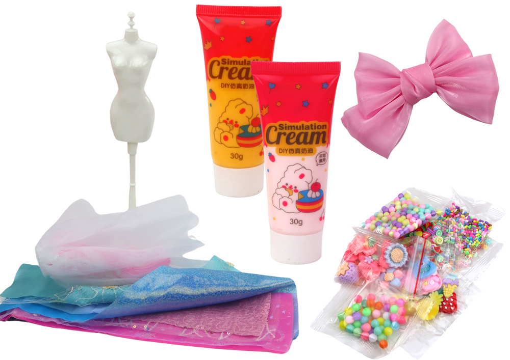 Conjunto criativo em mala para criação com acessórios