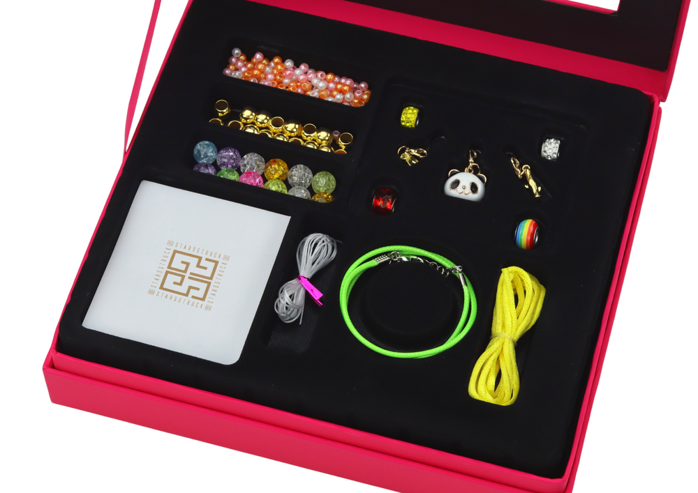 Conjunto para fazer pulseiras contas e pendentes
