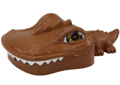 Jogo pesca magnético crocodilo castanho