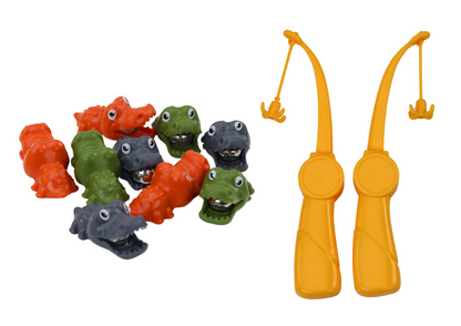 Jogo pesca magnético crocodilo castanho
