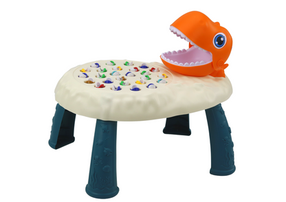 Jogo pesca dinossauro mesa laranja