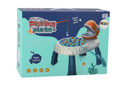 Jogo pesca dinossauro mesa laranja