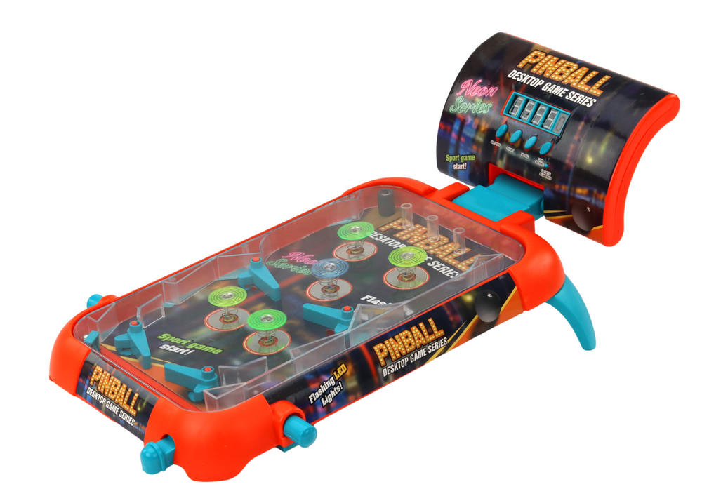 Jogo pinball com luzes LED sons e marcador
