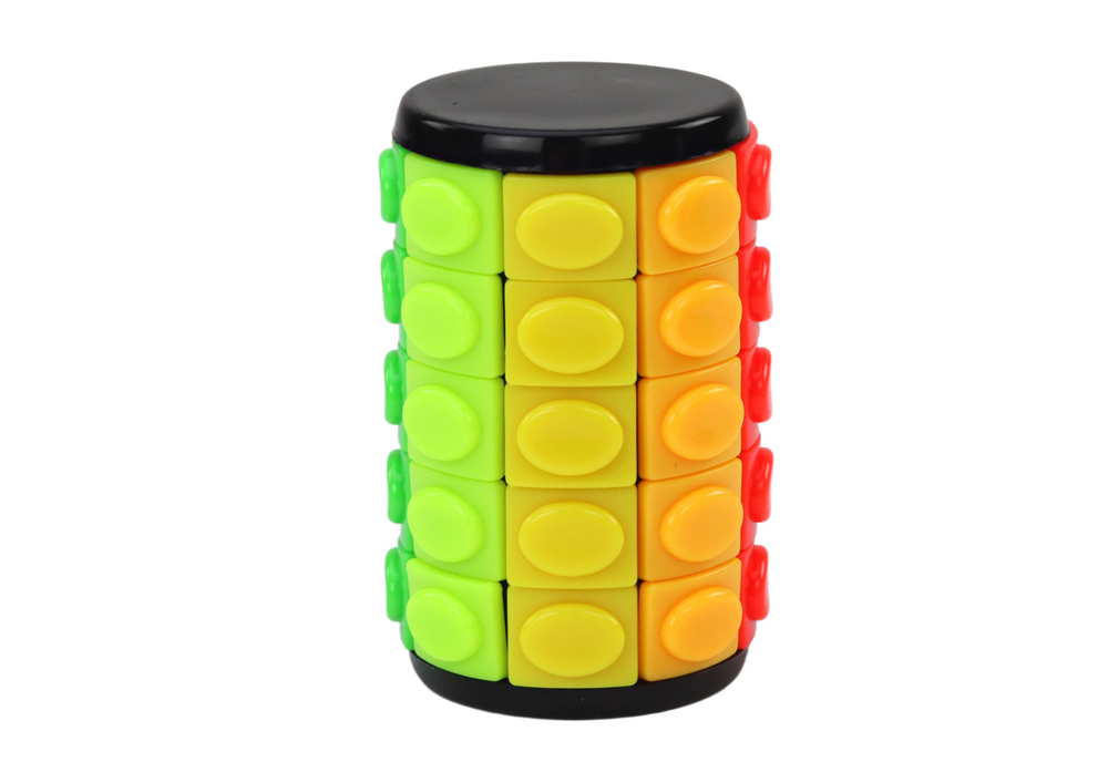 Puzzle lógico cilindro 3 níveis dificuldade