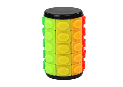 Puzzle lógico cilindro 3 níveis dificuldade
