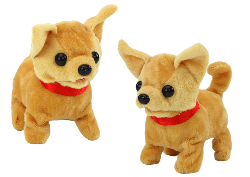 Peluche cão interativo bege