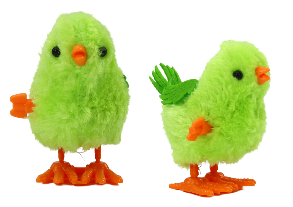Galinha saltitante brinquedo de corda verde (1 unidade)
