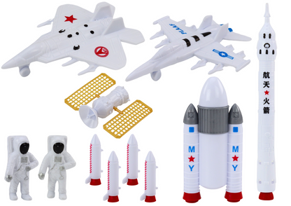 Espaço astronautas foguetes 11 peças