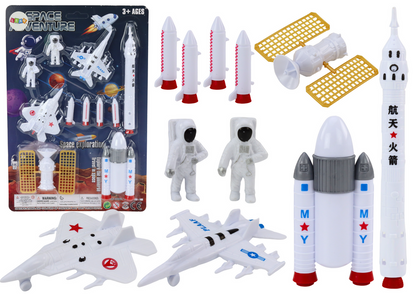 Espaço astronautas foguetes 11 peças
