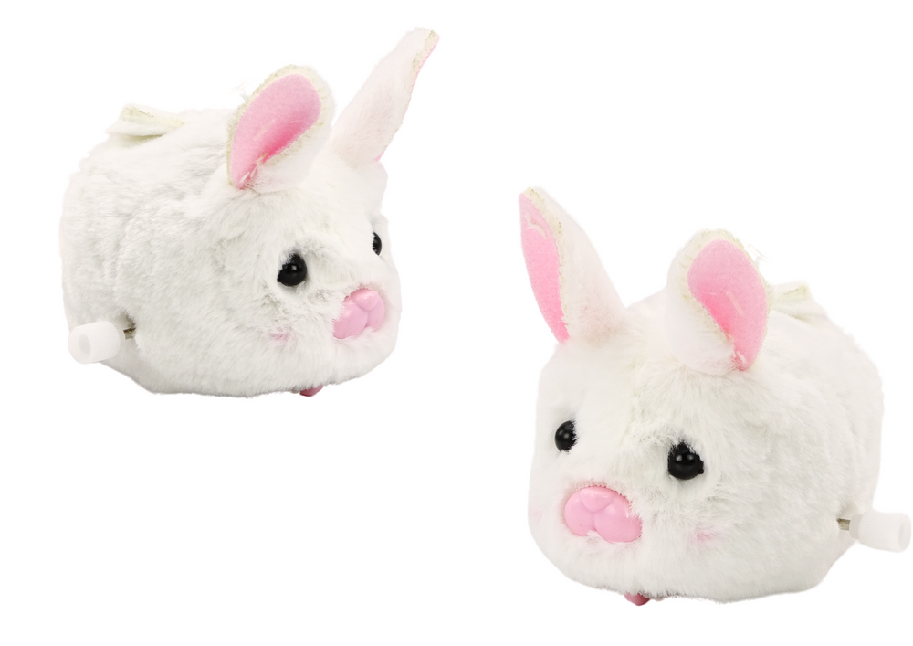 Coelho de corda montável decoração branco (1 unidade, sortido)
