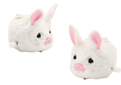 Coelho de corda montável decoração branco (1 unidade, sortido)