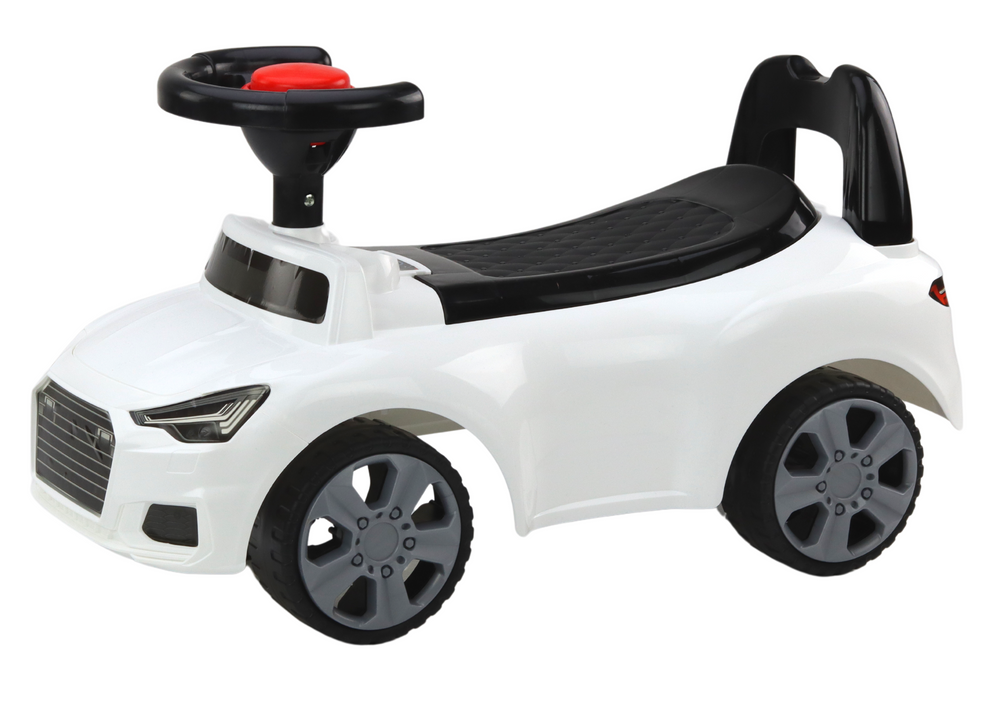 Carro Ride On com encosto QX-3396 buzina e arrumação branco