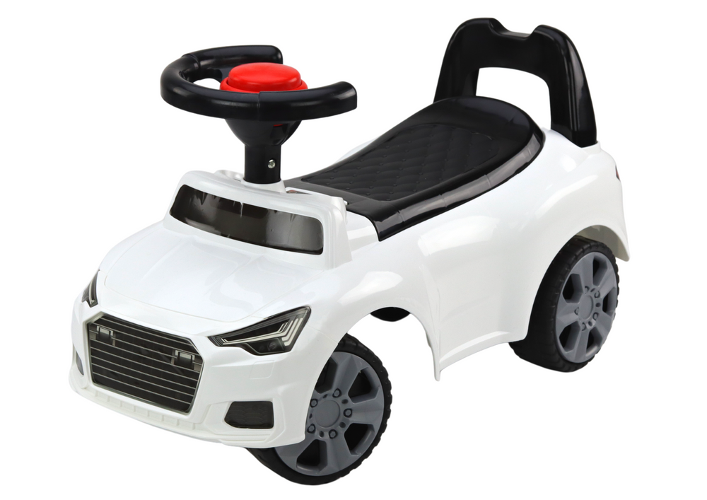 Carro Ride On com encosto QX-3396 buzina e arrumação branco