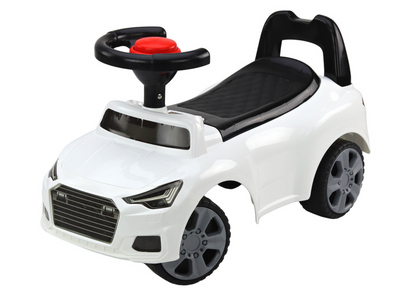 Carro Ride On com encosto QX-3396 buzina e arrumação branco