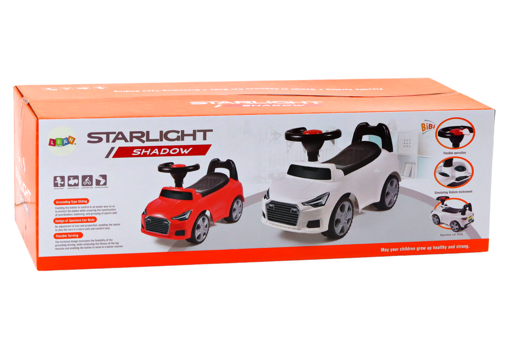 Carro Ride On com encosto QX-3396 buzina e arrumação branco