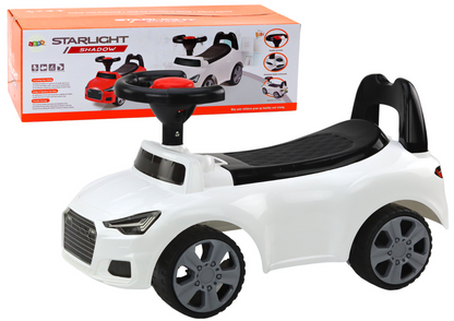 Carro Ride On com encosto QX-3396 buzina e arrumação branco