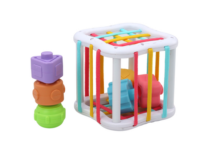 Conjunto sensorial torre koala cubo educativo spinners