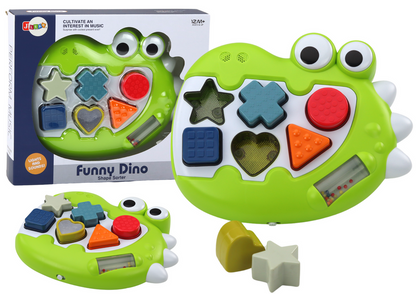 Sorter sensorial dinossauro com melodias puzzle bebés