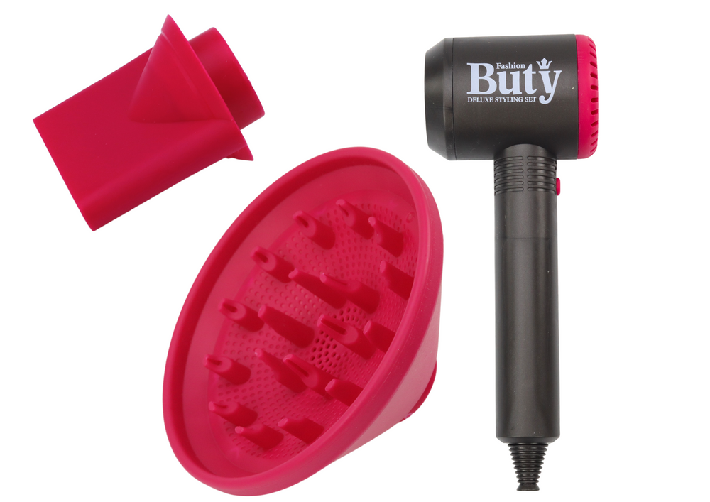 Secador de cabelo brinquedo com difusor para crianças