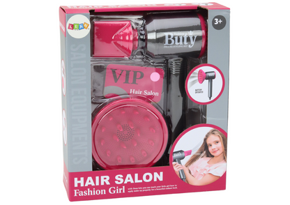 Secador de cabelo brinquedo com difusor para crianças